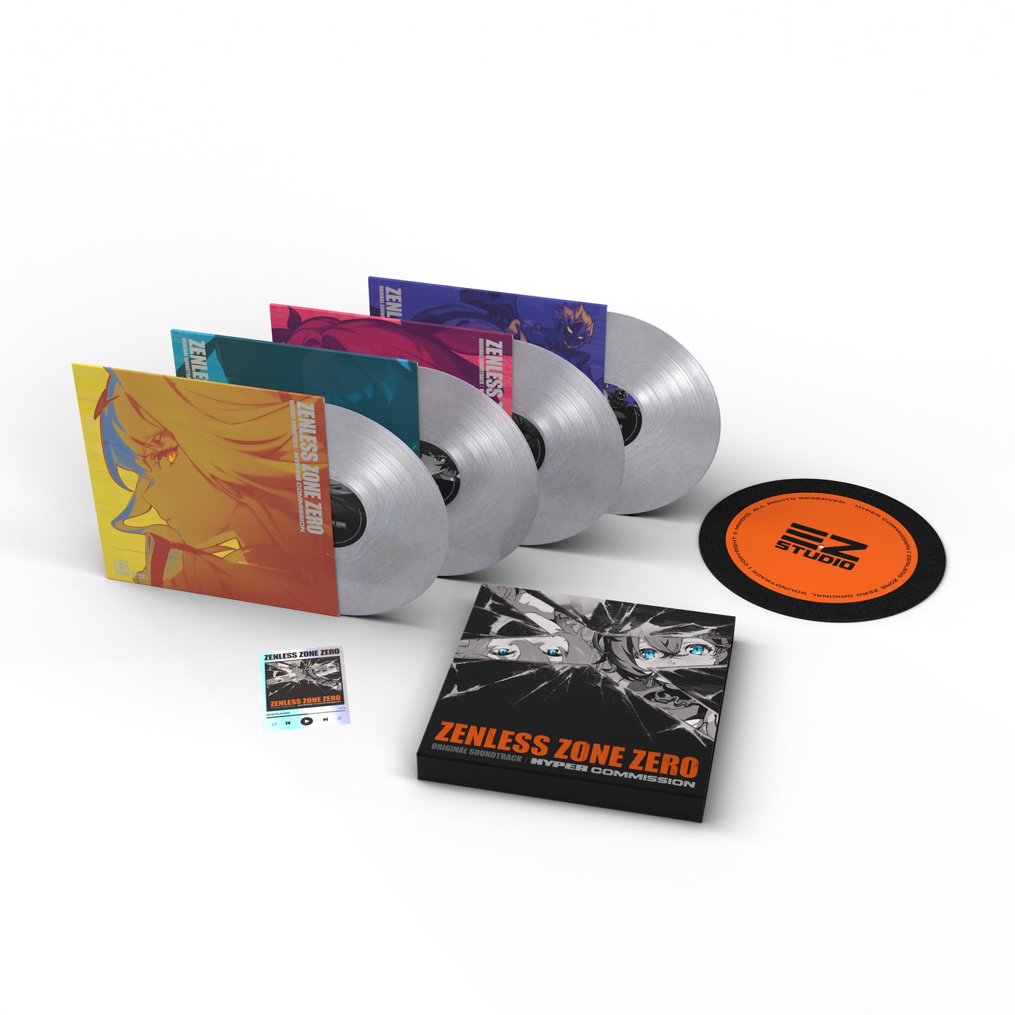 The Zenless Zone Zero 4LP vinyl box set, Laced Exclusive Edition with slipmat