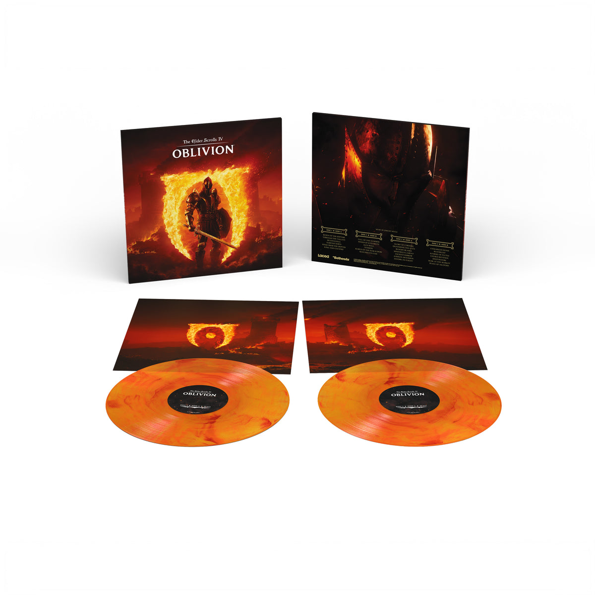 The Elder Scrolls IV: Oblivion exclusive vinyl soundtrack with coloured records, gatefold packaging, and Oblivion-inspired artwork.