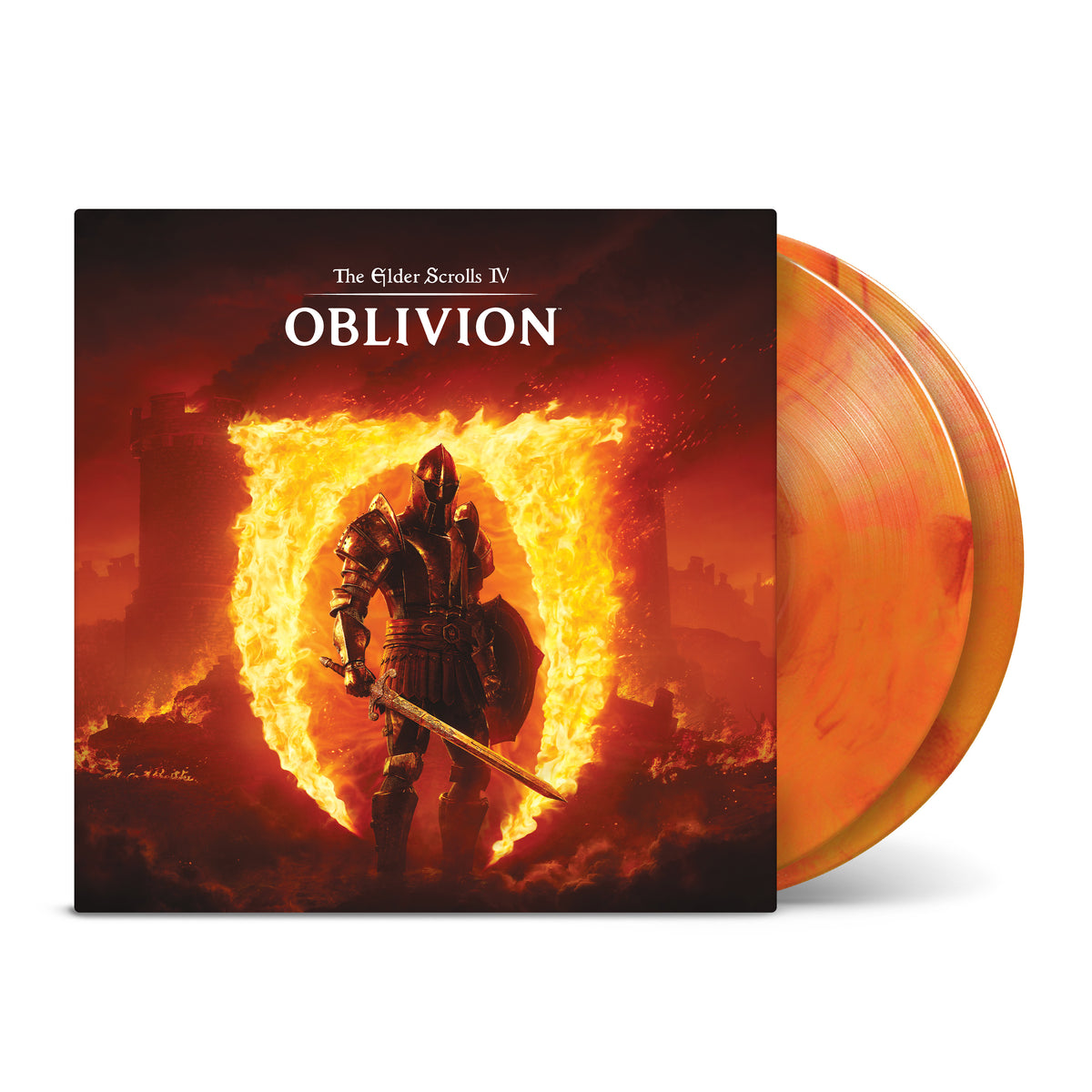 Exclusive edition The Elder Scrolls IV: Oblivion soundtrack vinyl featuring collectible coloured LPs and Oblivion Gate outer sleeve.